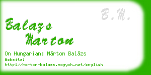 balazs marton business card
